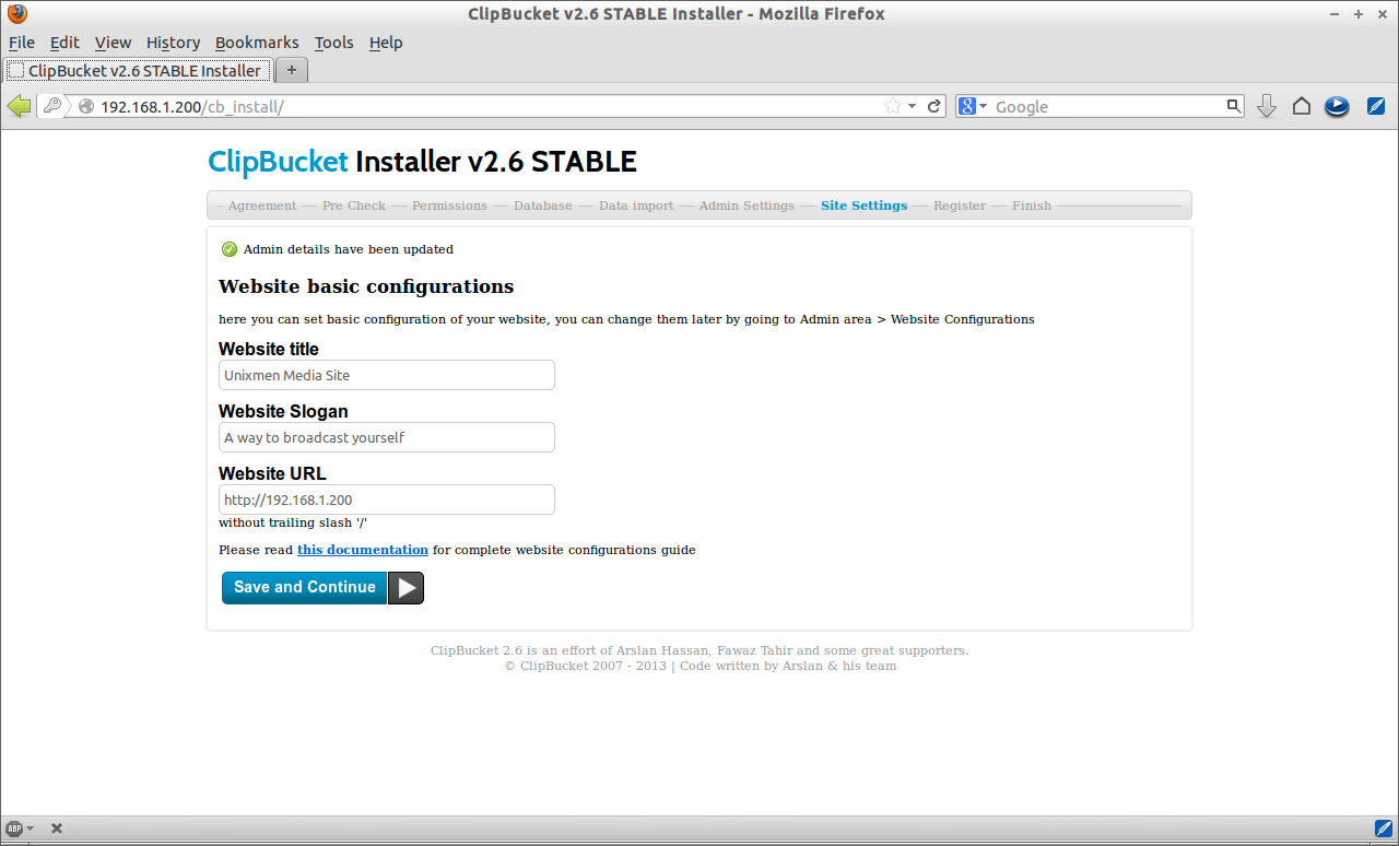 ClipBucket v2.6 STABLE Installer - Mozilla Firefox_006