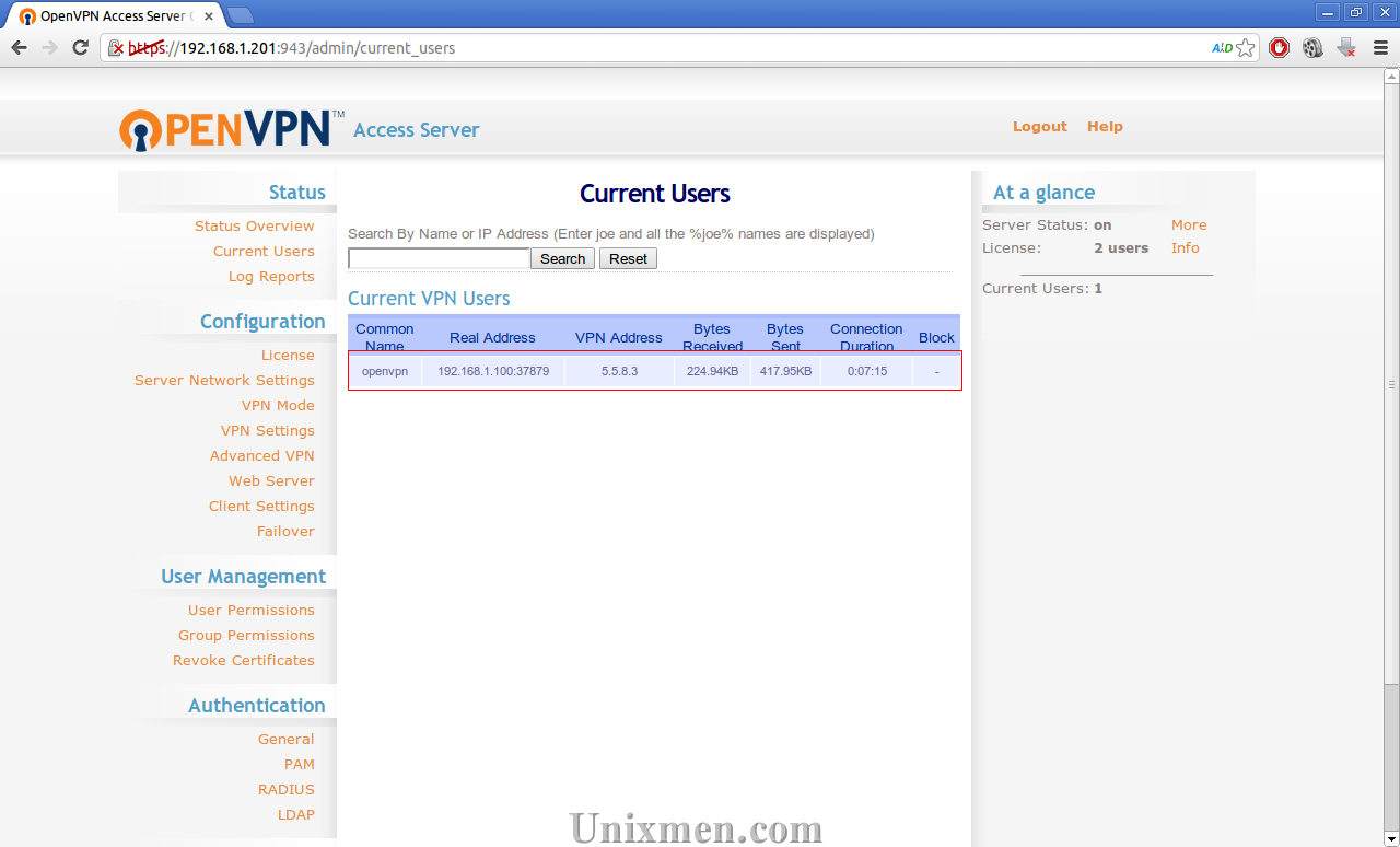 OpenVPN Access Server Current Users - Chromium_011