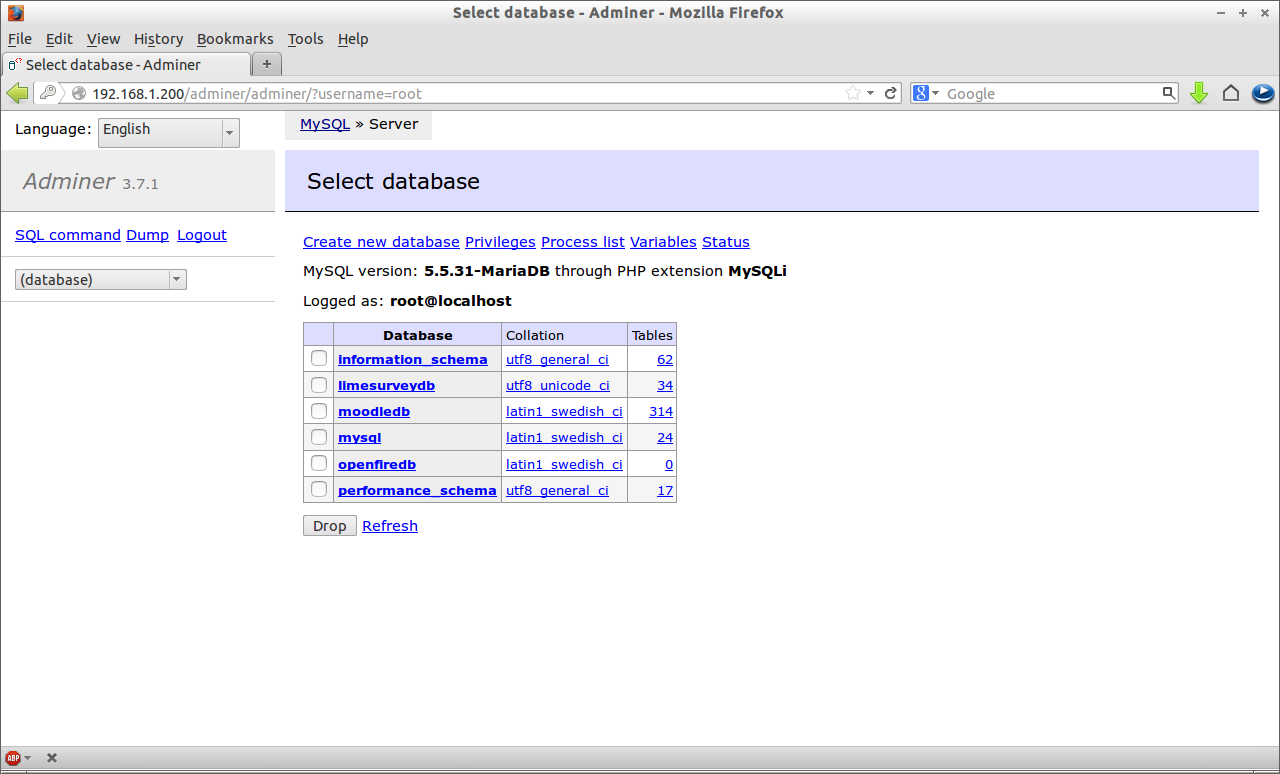 Select database - Adminer - Mozilla Firefox_010