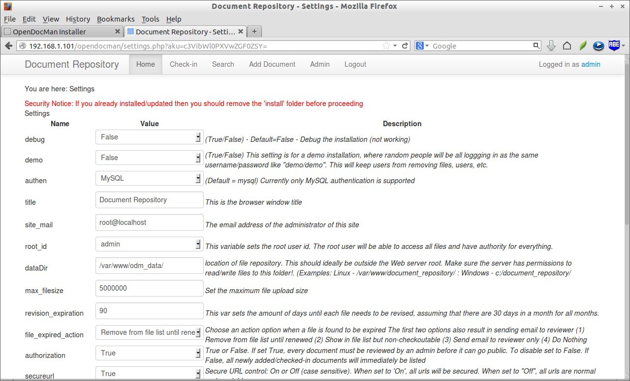 Document Repository - Settings - Mozilla Firefox_009