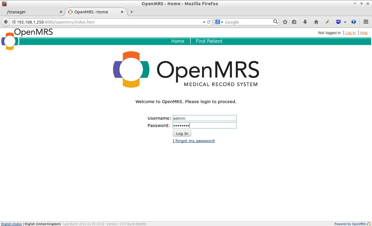 OpenMRS - Home - Mozilla Firefox_013