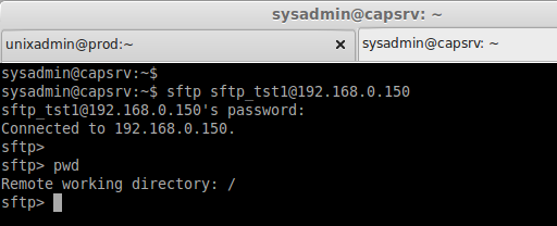 sftp from client