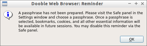 Dooble Web Browser: Reminder_001