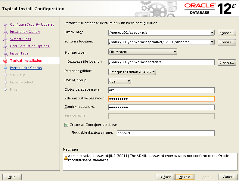 Step7_Oracle12c_OpenSuse