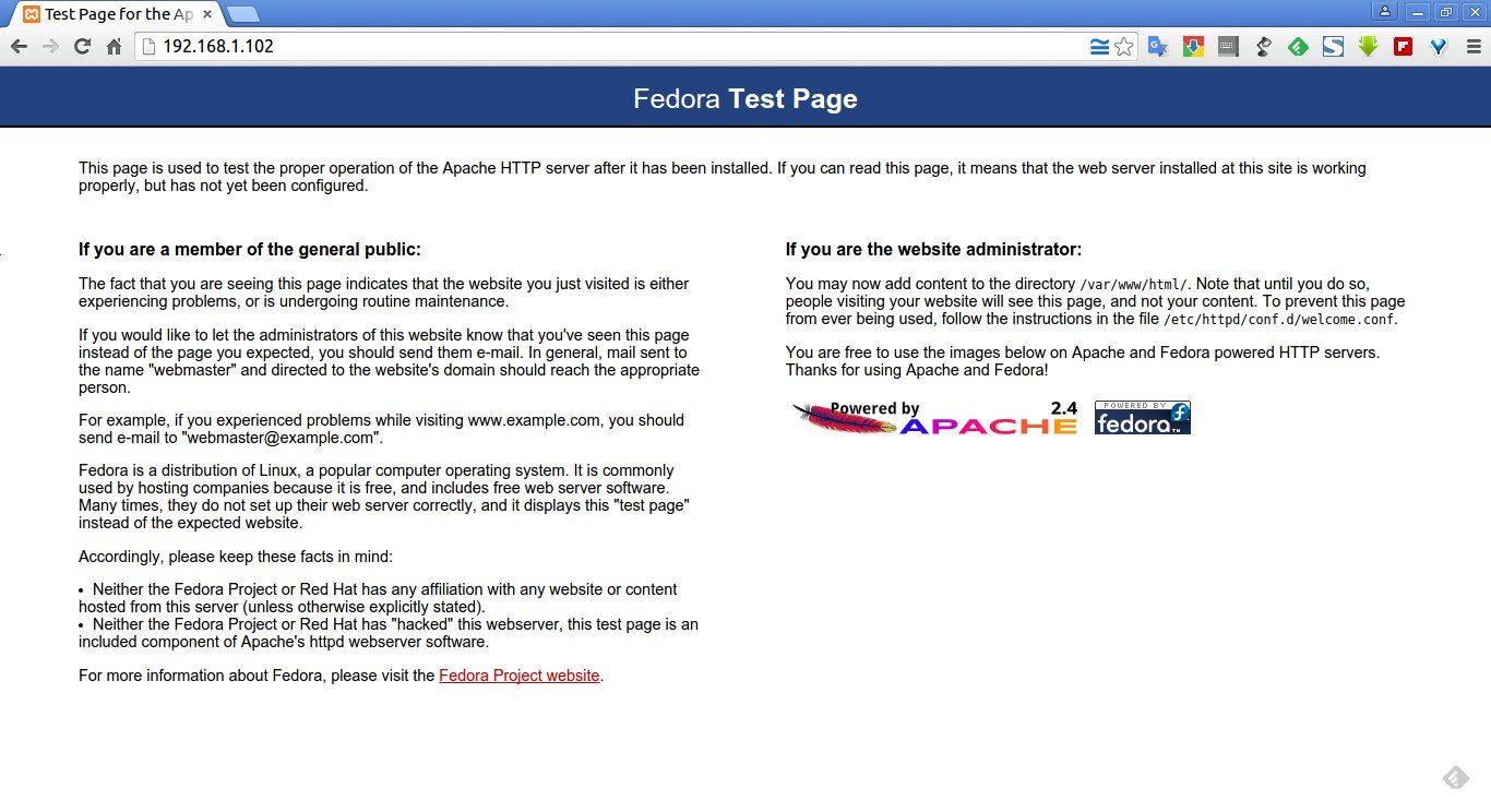 Test Page for the Apache HTTP Server on Fedora - Google Chrome_005