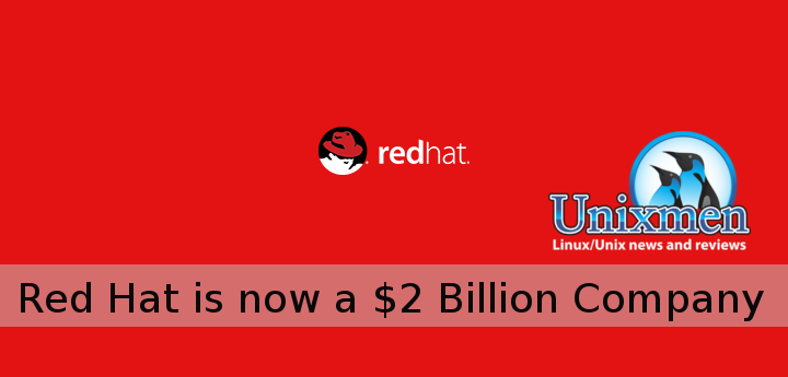 Red Hat is now a $2 Billion company