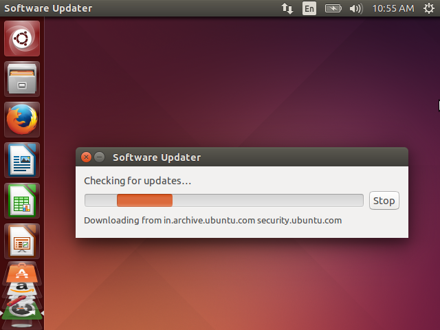 Software Updater checking for Updates