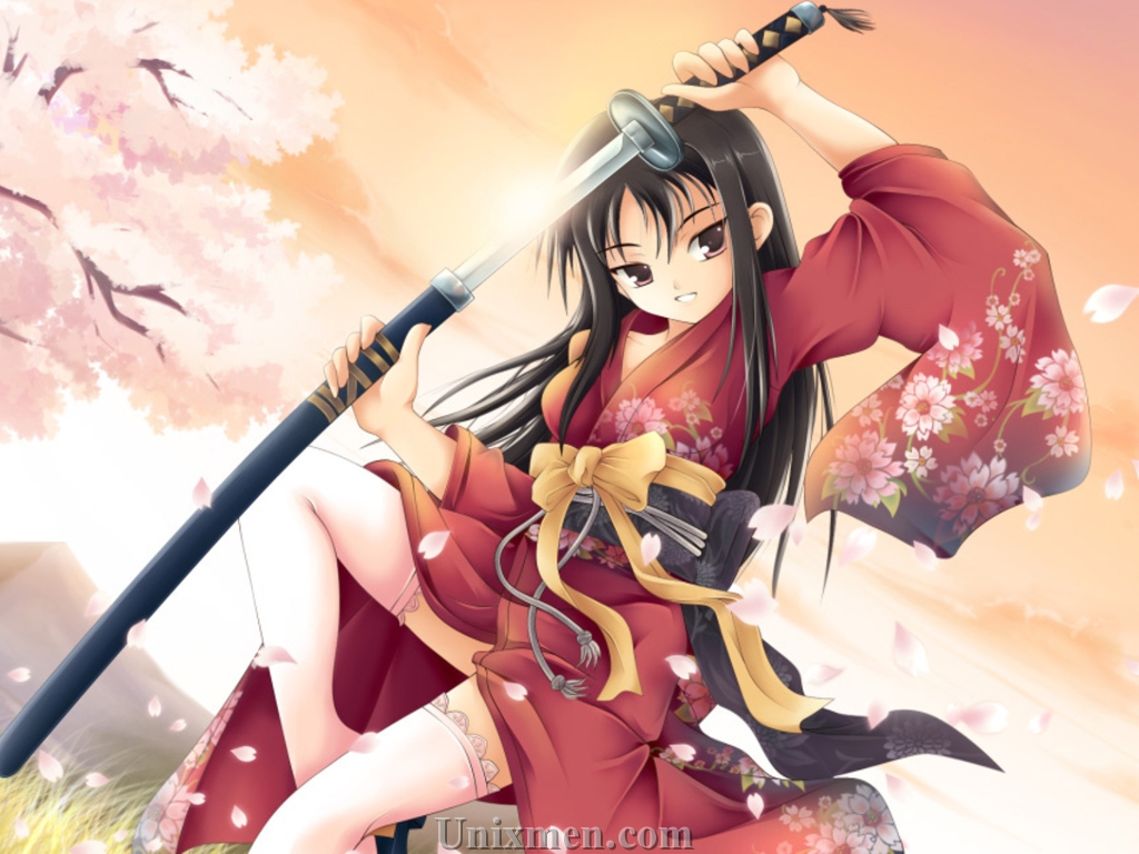 Anime Girl With Sword Wallpapers Unixmen