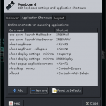 Application Shortcuts