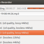 audio recoder formats