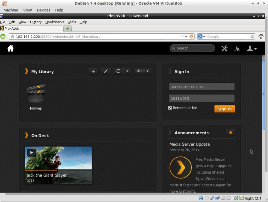 install plex media server debian