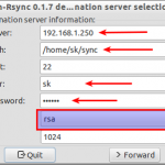 GAdmin-Rsync 0.1.7 destination server selection_006