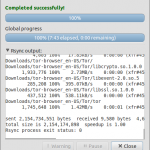 rsync: default stopped_010