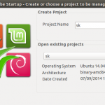 Cube Startup – Create or choose a project to be managed_001