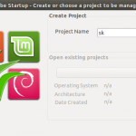 Cube Startup – Create or choose a project to be managed_001