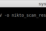 nikto result command