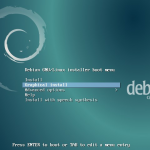Debian 8 boot menu