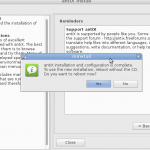 Antix Reboot after install