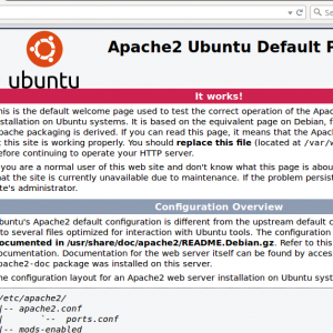 apache default page hack
