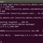 Downloading the Powertop package