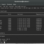 Installing MariaDB on Fedora 22
