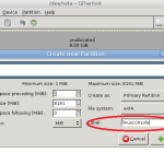 Linuxconsole gparted2