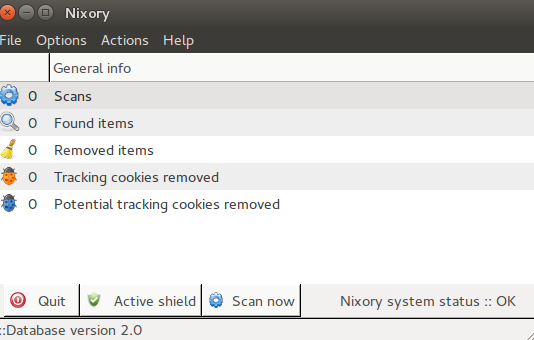 Run Open Source Anti-Spyware tool Nixory in Ubuntu 15.04 Nixory Main