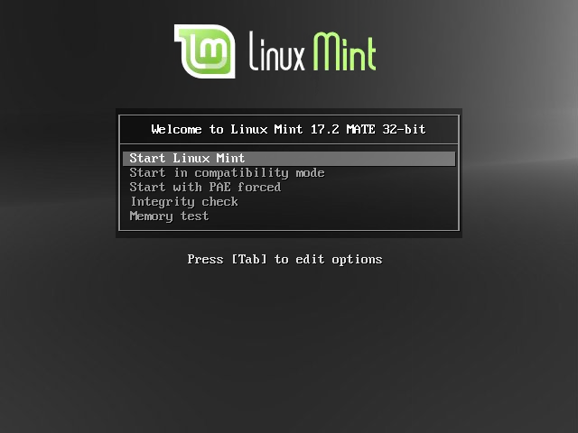 Start Linux Mint