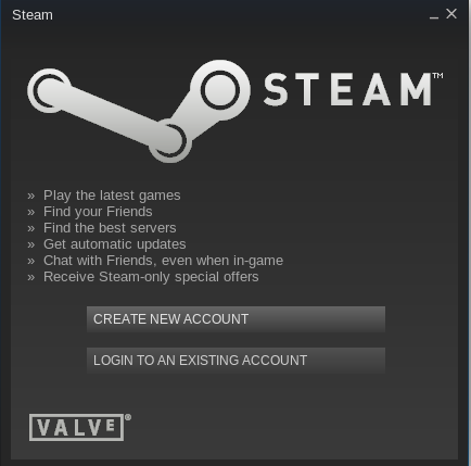Steam main page