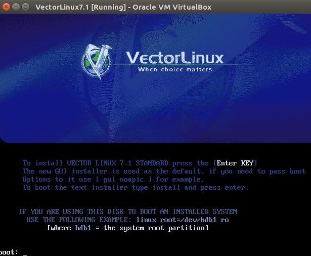 VecorLinux 1