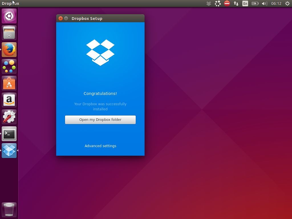 We are ready to use Dropbox