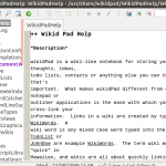 Wikidpad Main