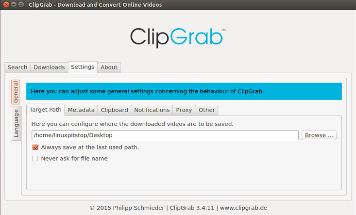 clipgrab load