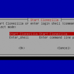 clonezilla select mode