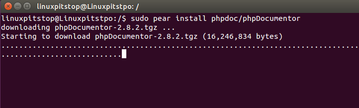 install phpdocumentor