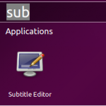 launch Subtitleeditor