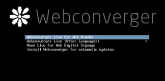 Webconverger kiosk