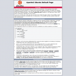 Apache2 Ubuntu Default Page