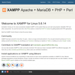 Welcome to XAMPP dashboard