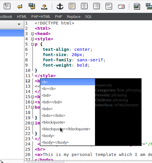 Bluefish for Web Developers | Unixmen