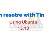 System resotre with Timeshift