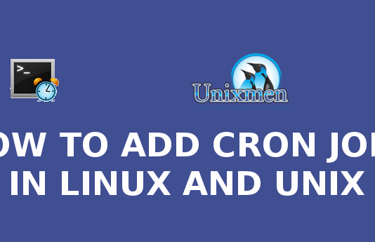 HOW TO ADD CRON JOBS IN LINUX AND UNIX