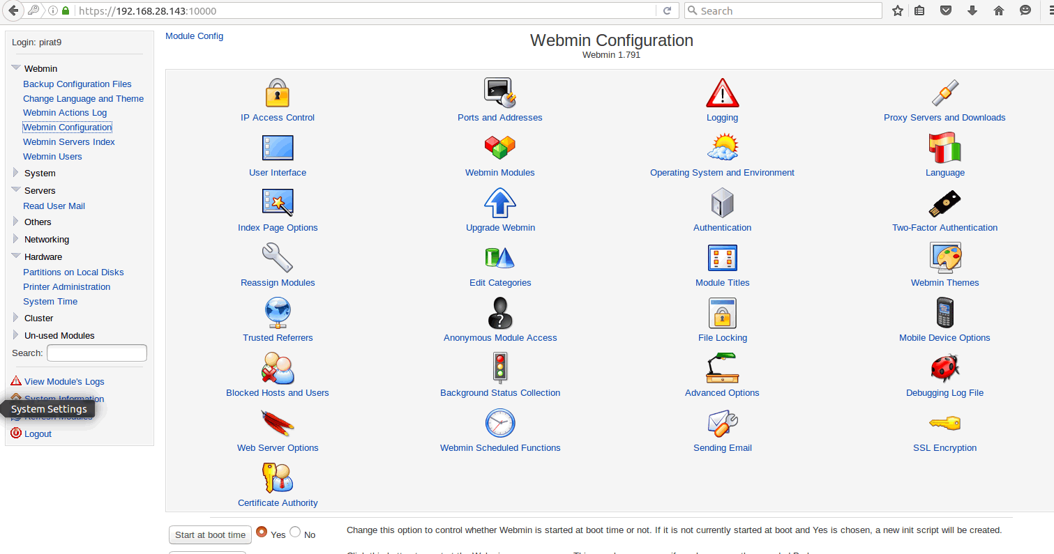 Install Webmin