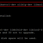 required btrfs libs