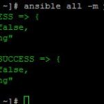 ansible -m all ping