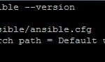 ansible version