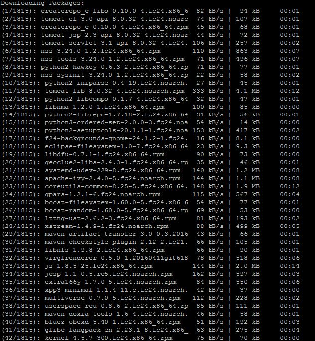download packages