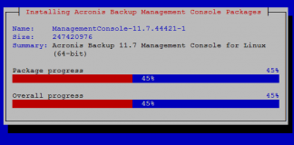 mconsole progress