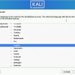 Select-Kali-Installation-language