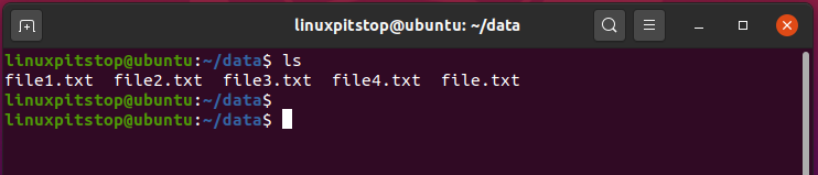 show text files to be renamed